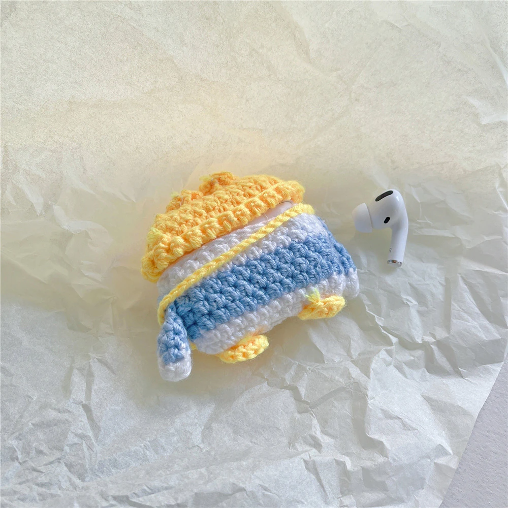 Knitted Baby Chick Airpod Case Cover