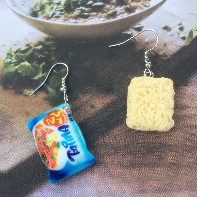 Instant Noodle Earrings (4 Designs)