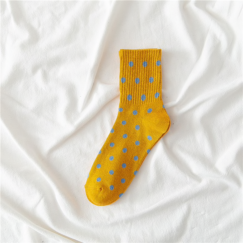 Colourful Polka Dot Socks (10 Colours) - Ice Cream Cake