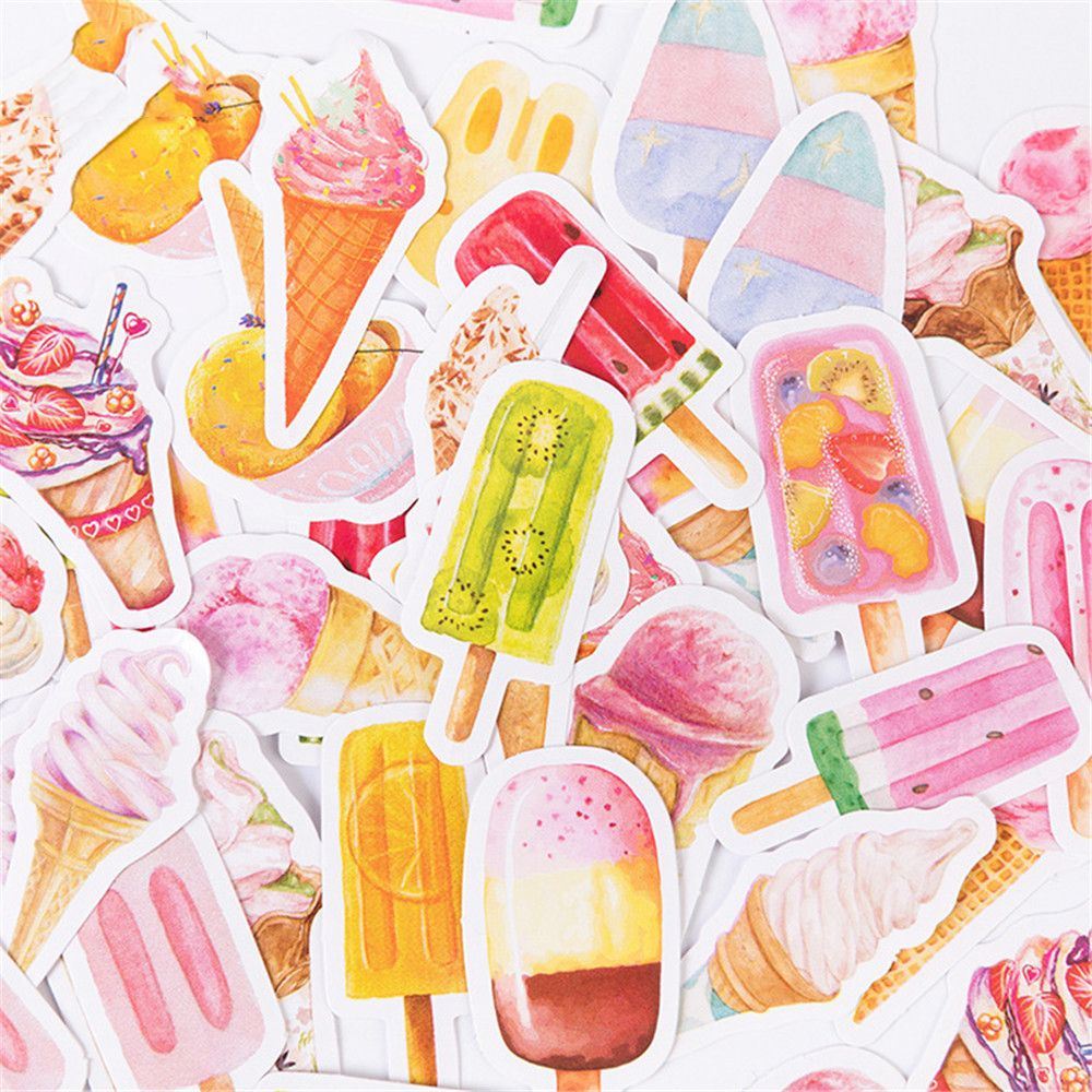 Pastel Ice Cream Sticker Pack (46pcs)