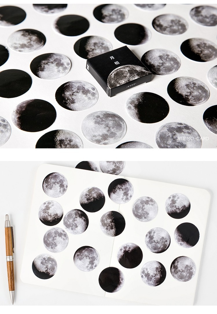 Moon Sticker Set (45 Stickers)