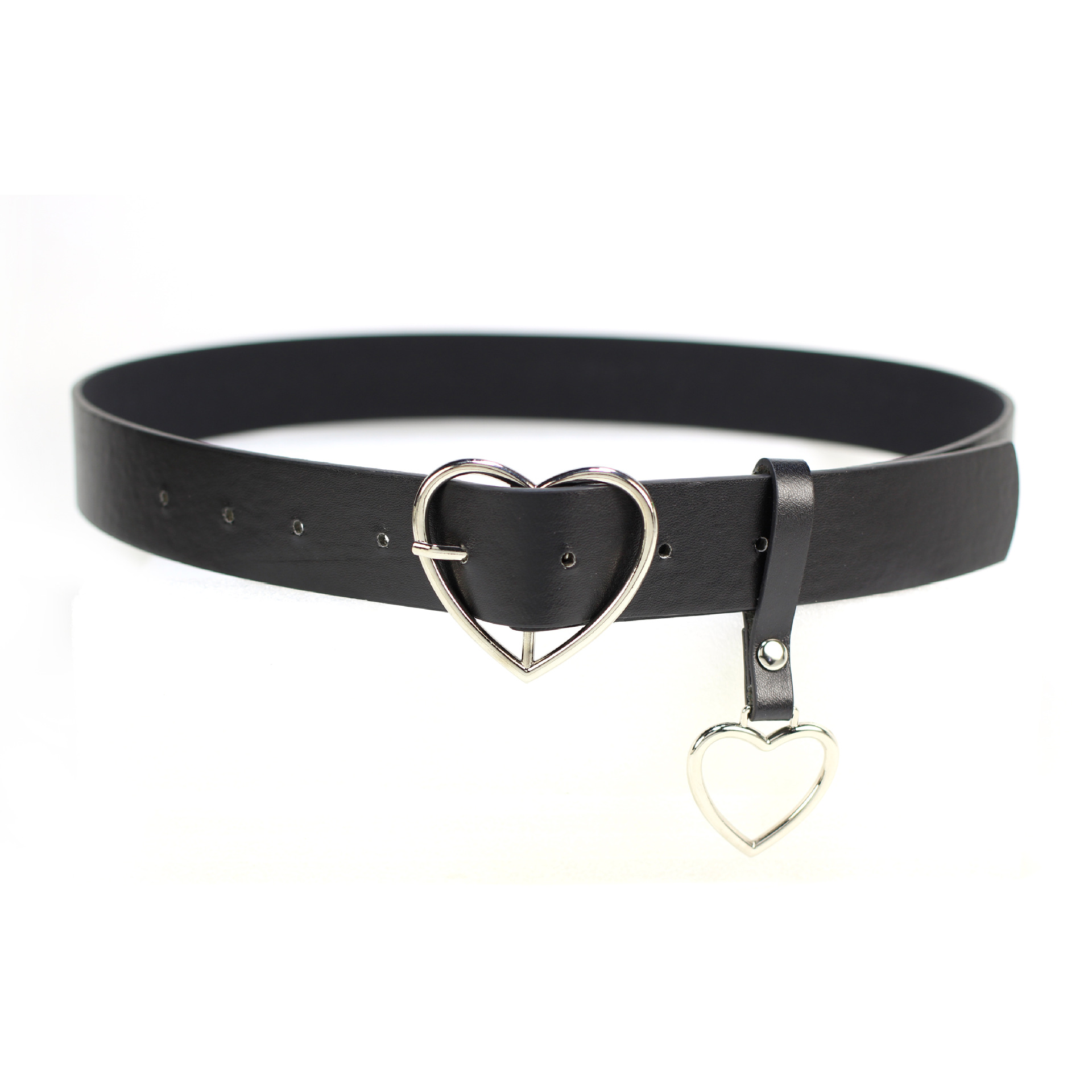 Heart Buckle Belt with Heart Strap (2 Colours) - Ice Cream Cake