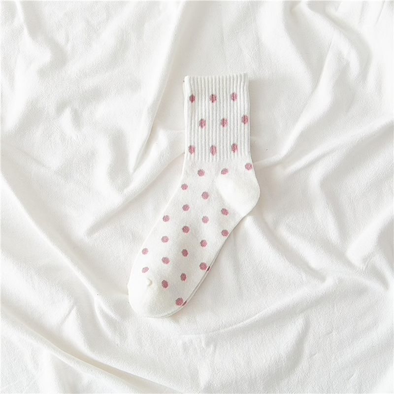 Colourful Polka Dot Socks (10 Colours) - Ice Cream Cake