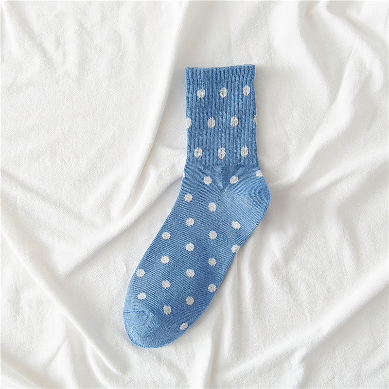 Colourful Polka Dot Socks (10 Colours) - Ice Cream Cake