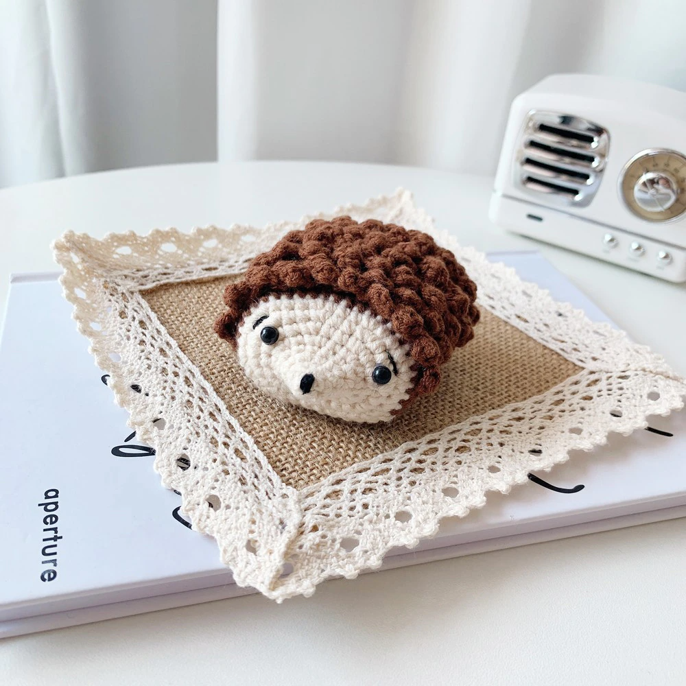 Knitted Hedgehog Airpod Case Cover