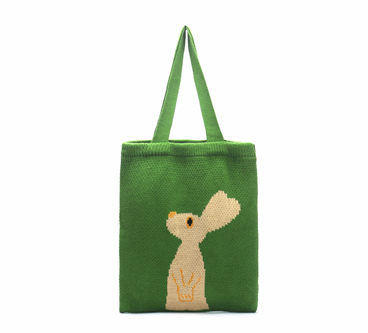 Knitted Bunny Tote