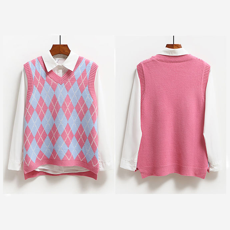 Argyle Sweater Vest (4 colours)