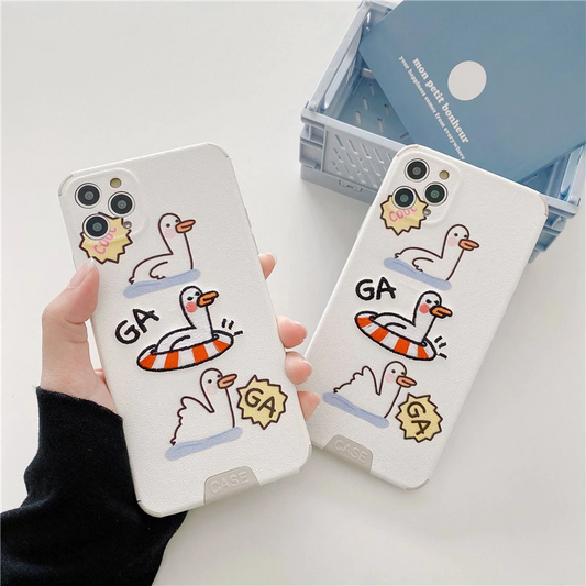 Embroidered Floaty Duck iPhone Case