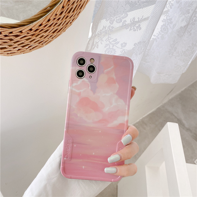 Pastel Pink Sky iPhone Case