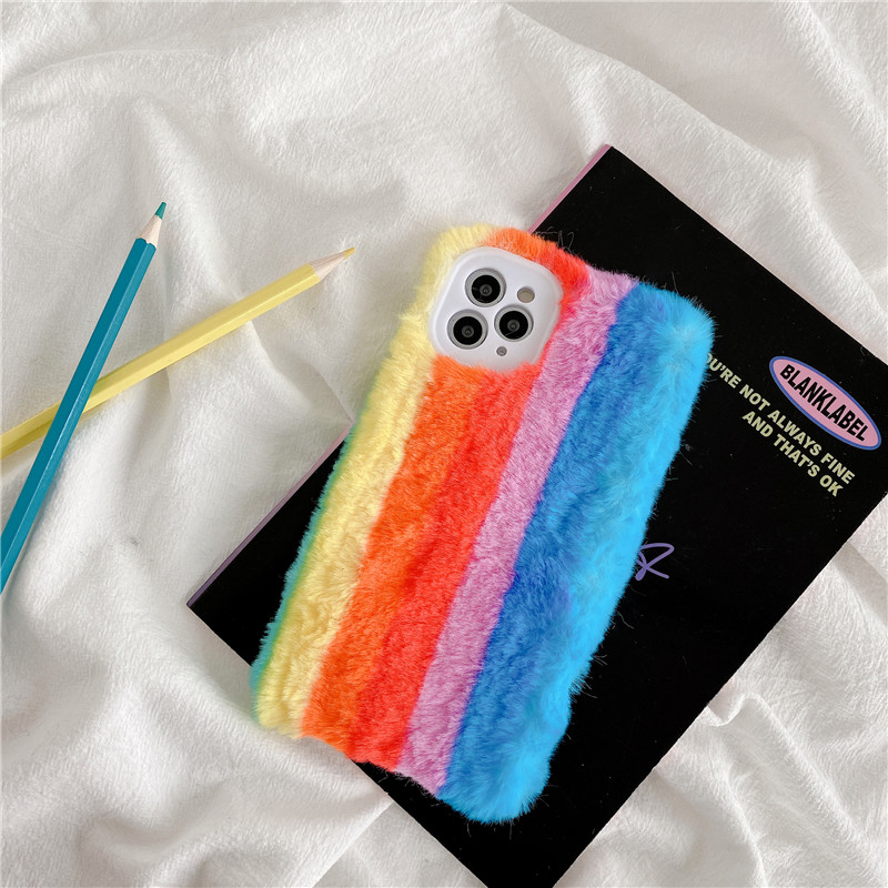 Rainbow Plush iPhone Case (2 Designs)