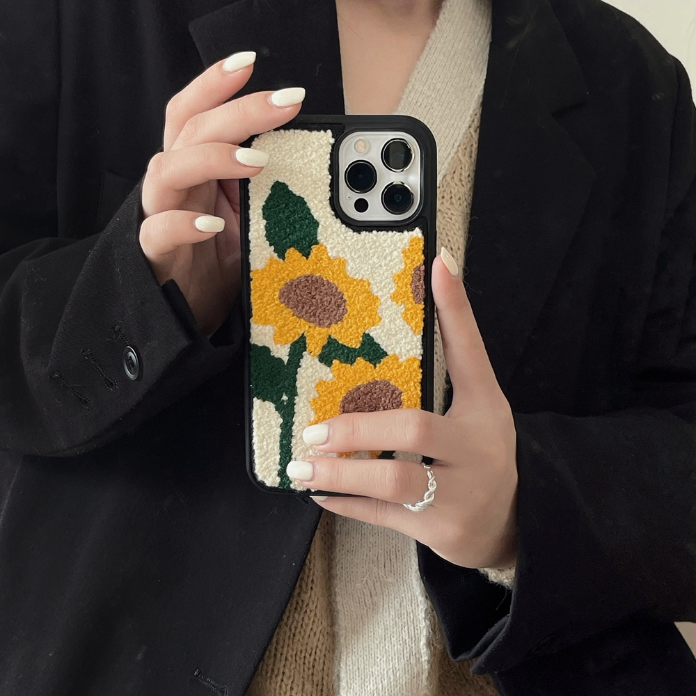 Plush Sunflower iPhone Case