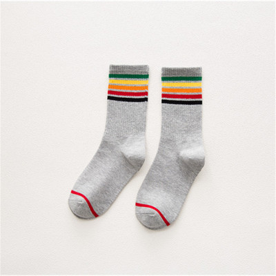 Retro Style Rainbow Cuff Ankle Socks (3 Colours) - Ice Cream Cake