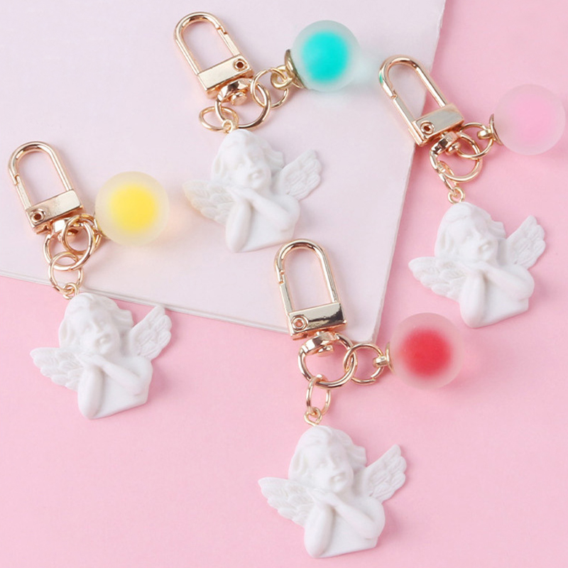 Cherub Pearl Keychain (5 Colours)
