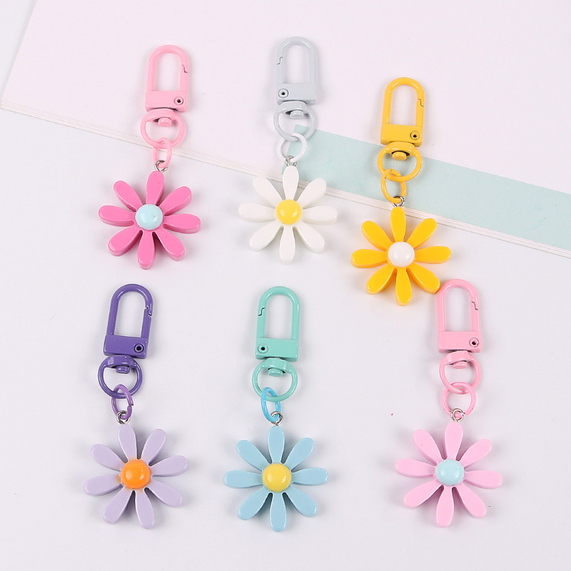 Pop Daisy Flower Clip Charm (6 Colours)