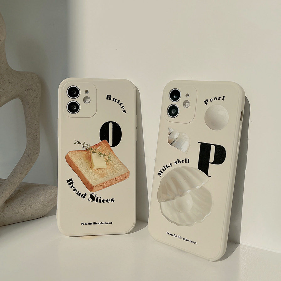 Toasted Bread and Pearl Shell iPhone Case (2 Designs)