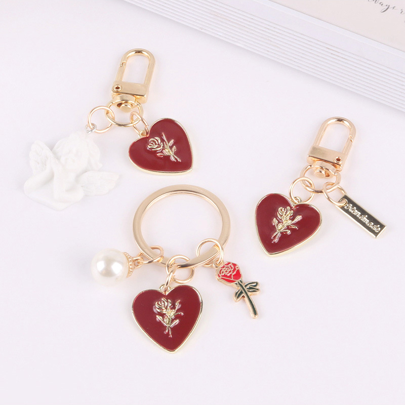 Rose Heart Keychain (5 Designs)
