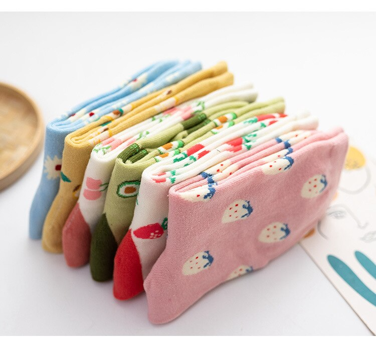 Fruit Pattern Ankle Socks (6 Designs)
