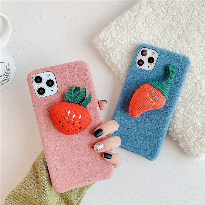 Podgy Fruit and Veg Pals Soft iPhone Case (2 Colours)