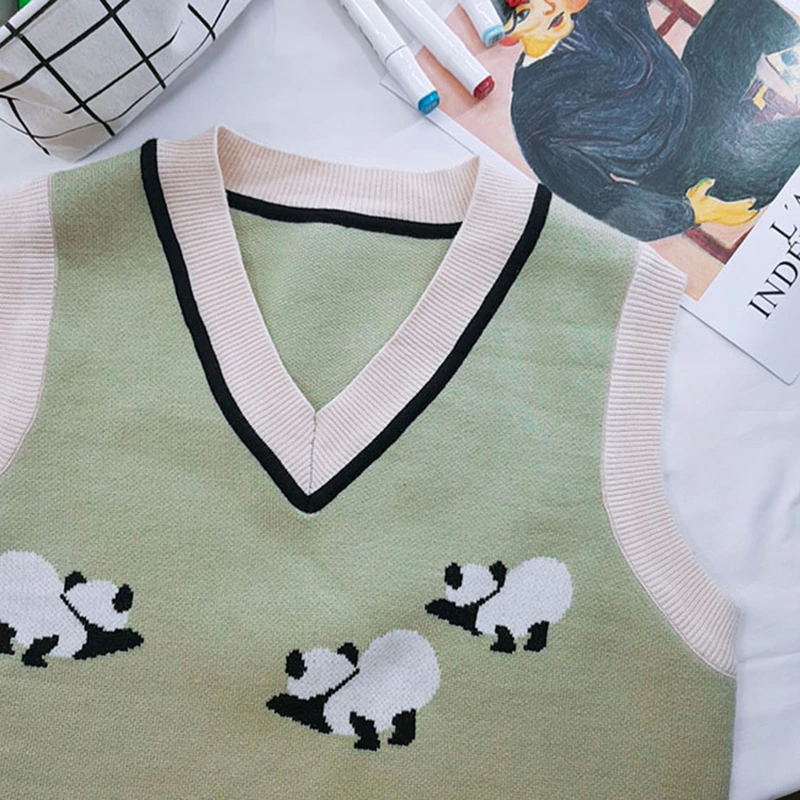Panda Party Sweater Vest (2 Colours)