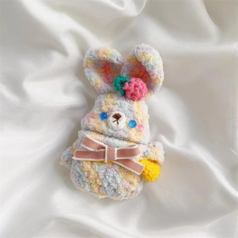 Pastel Soft Teddy Bear/Bunny Face Airpod Case Cover (2 Designs)