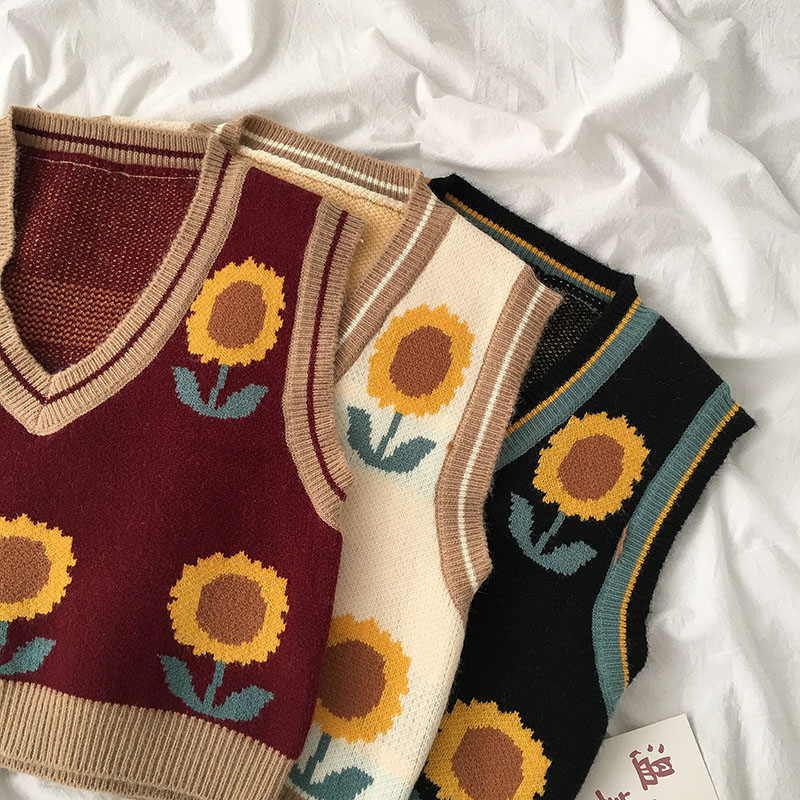 Sunflower Sweater Vest (3 colours)