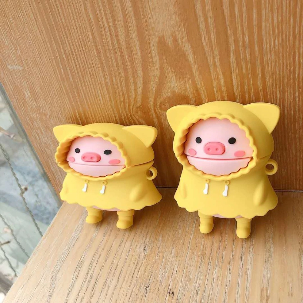 Rainy Day Piglet Airpod Case Cover