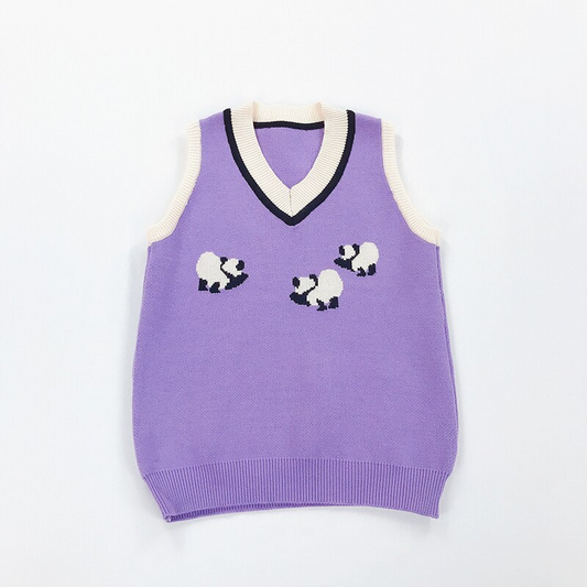 Panda Party Sweater Vest (2 Colours)