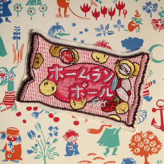 Homerun Ball Candy Iron-On Patch - Ice Cream Cake