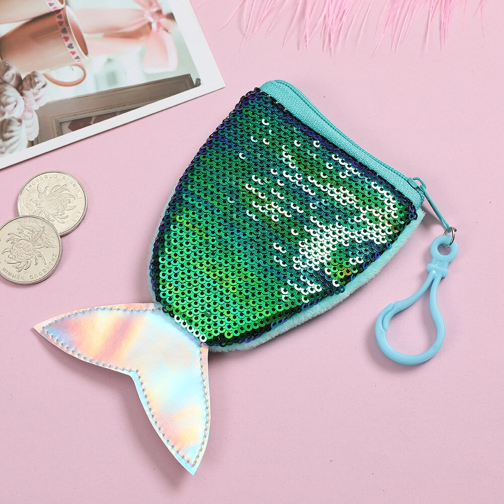 Sequin Fish Tail Coin Purse (6 Colours) - Ice Cream Cake