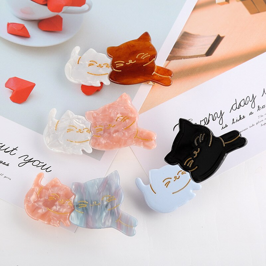 Cat Friends Hair Clip (4 Colours)