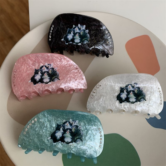 Y2k Acrylic Cat Claw Clip (4 Colours)