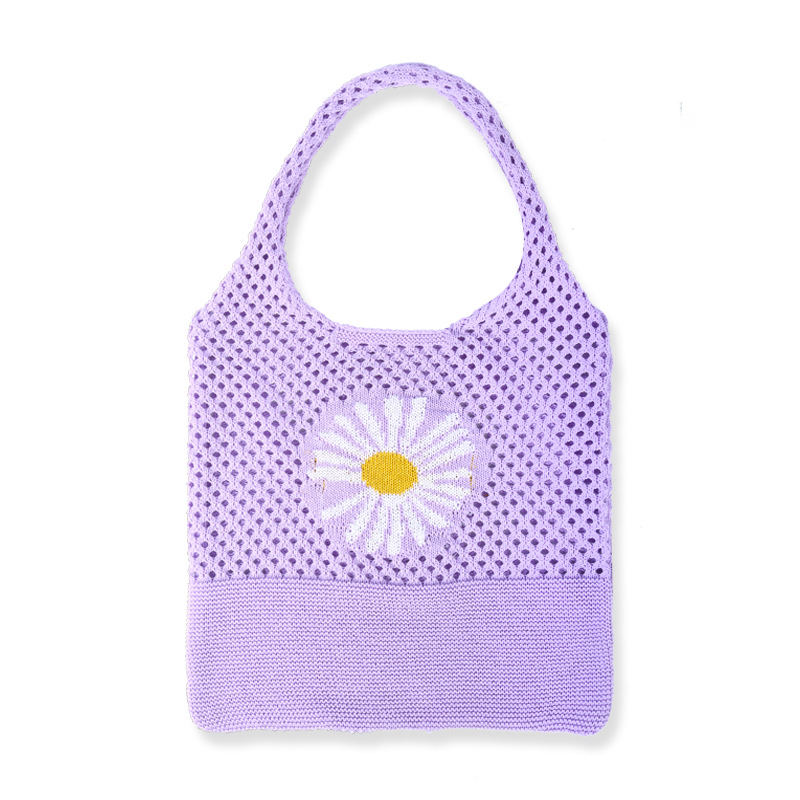 Daisy Knitted Tote (4 Colours)