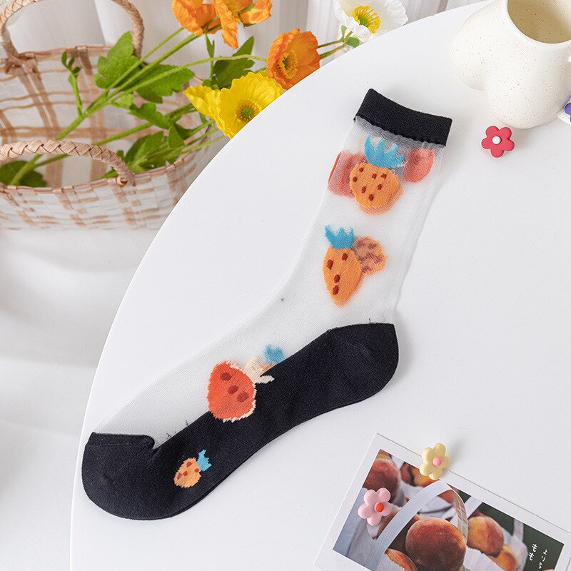 Transparent Fruit Ankle Socks (7 Designs)