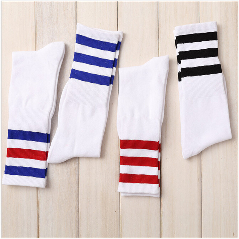 Triple Stripe Sports Socks (5 Colours) - Ice Cream Cake