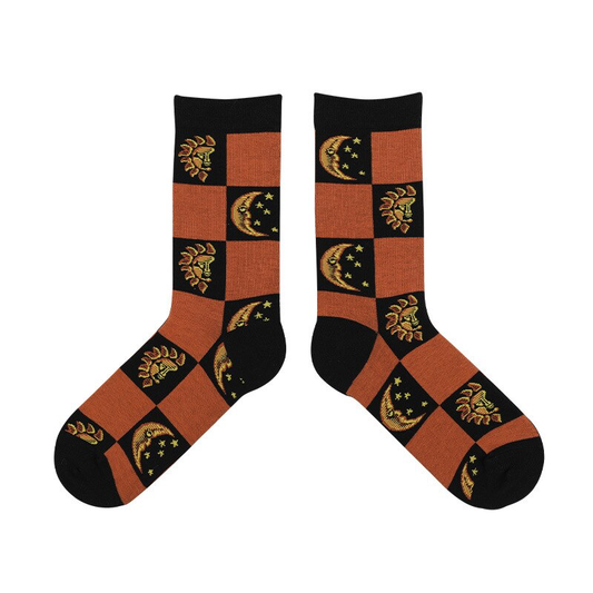 Sun and Moon Socks - Ice Cream Cake