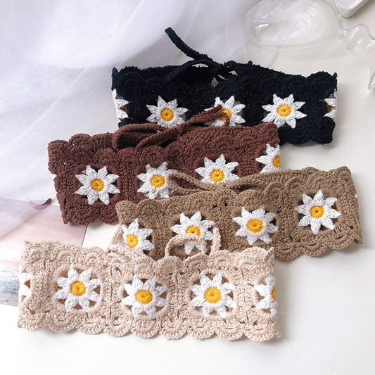 Crochet Daisy Headband (4 Colours)
