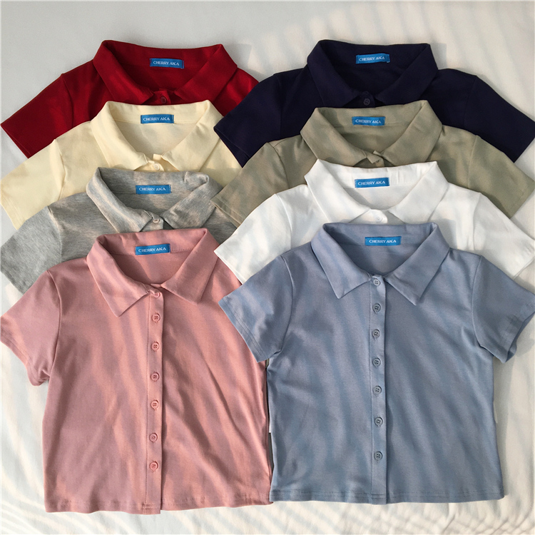 Teddy Cropped Polo (9 Colours)