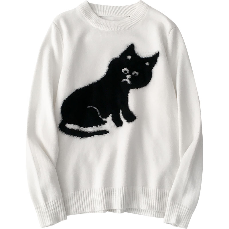 Black cat jumper cheap