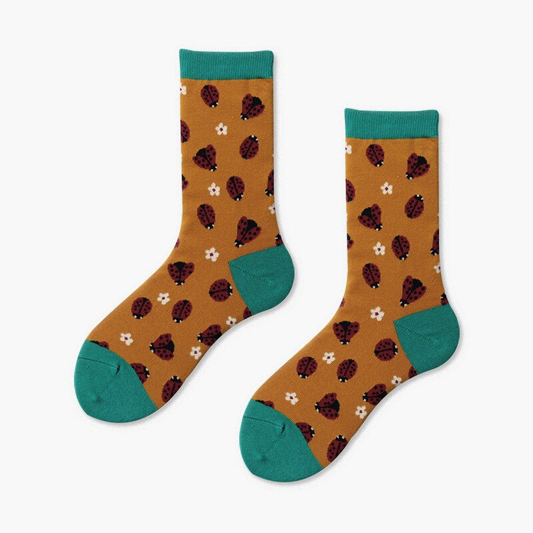 Ladybug Ankle Socks - Ice Cream Cake