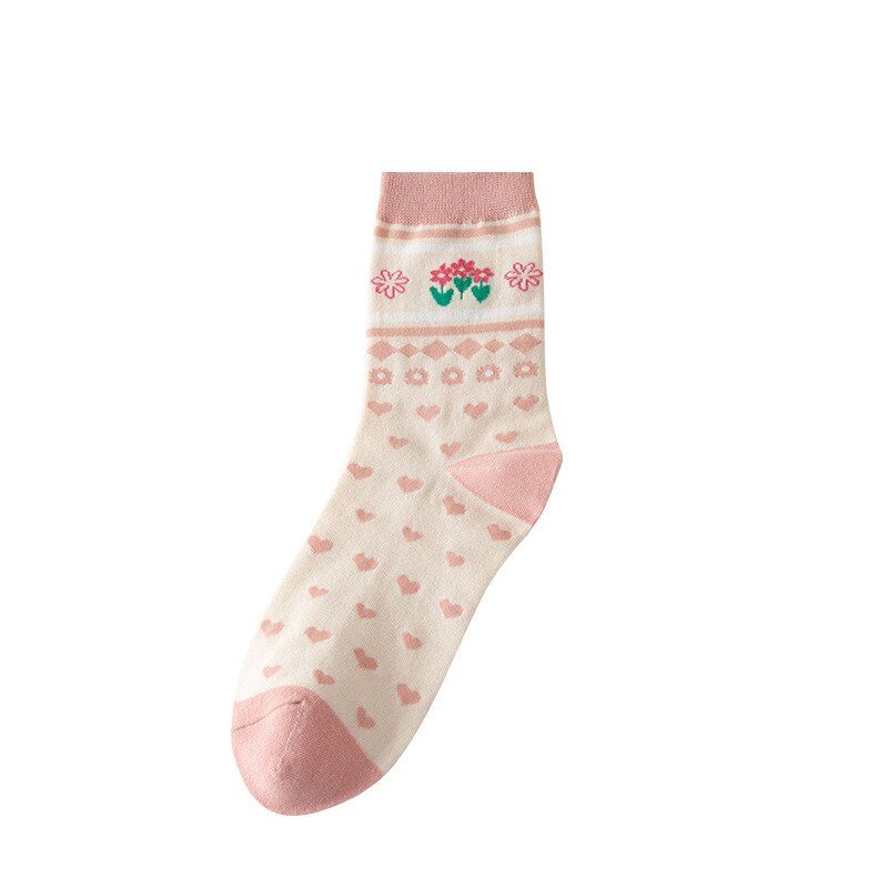 Pink Pattern Party Ankle Socks (5 Designs)