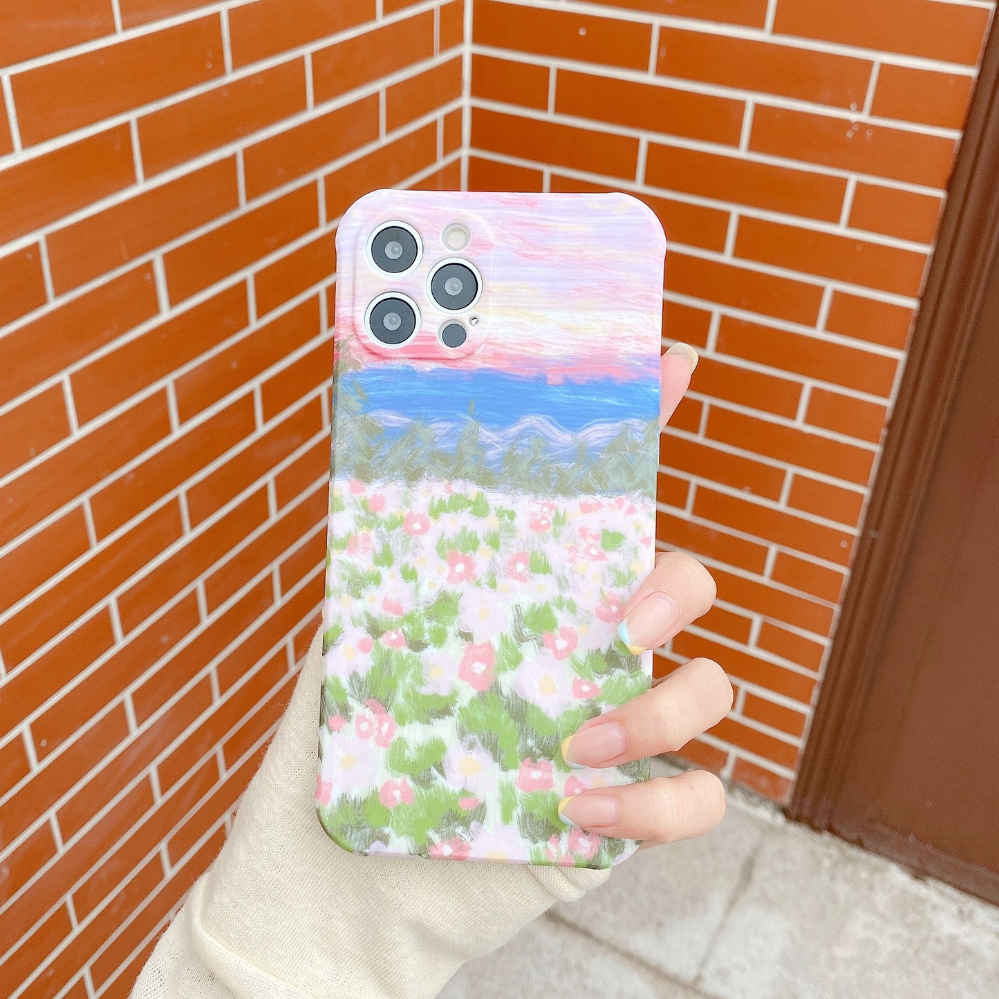 Flower Meadow Painting iPhone Case (4 Designs)