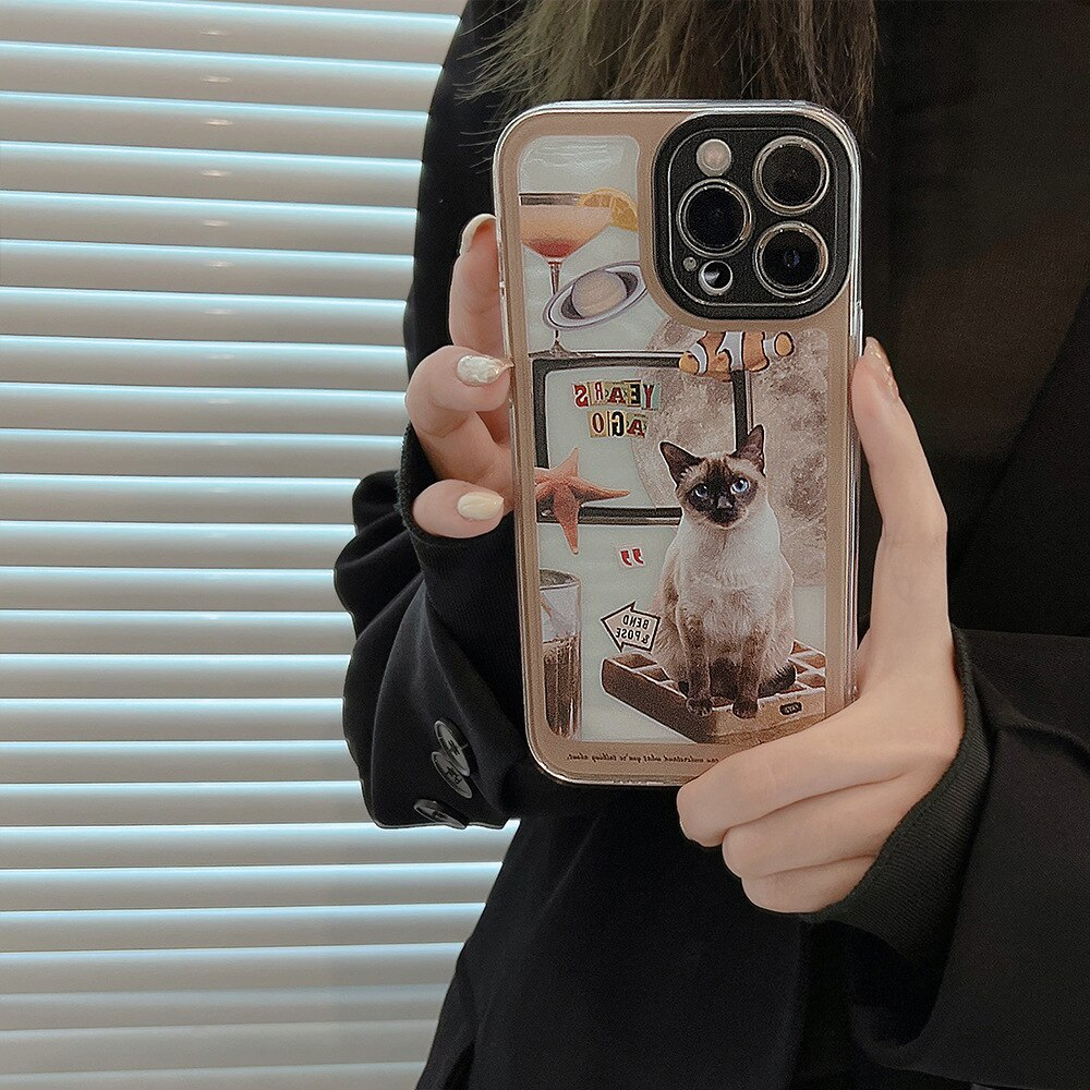 Siamese Cat Collage iPhone Case