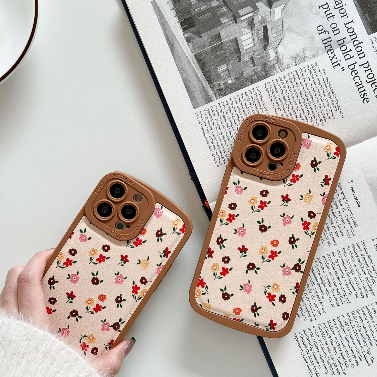 Floral Wallpaper Pattern iPhone Case