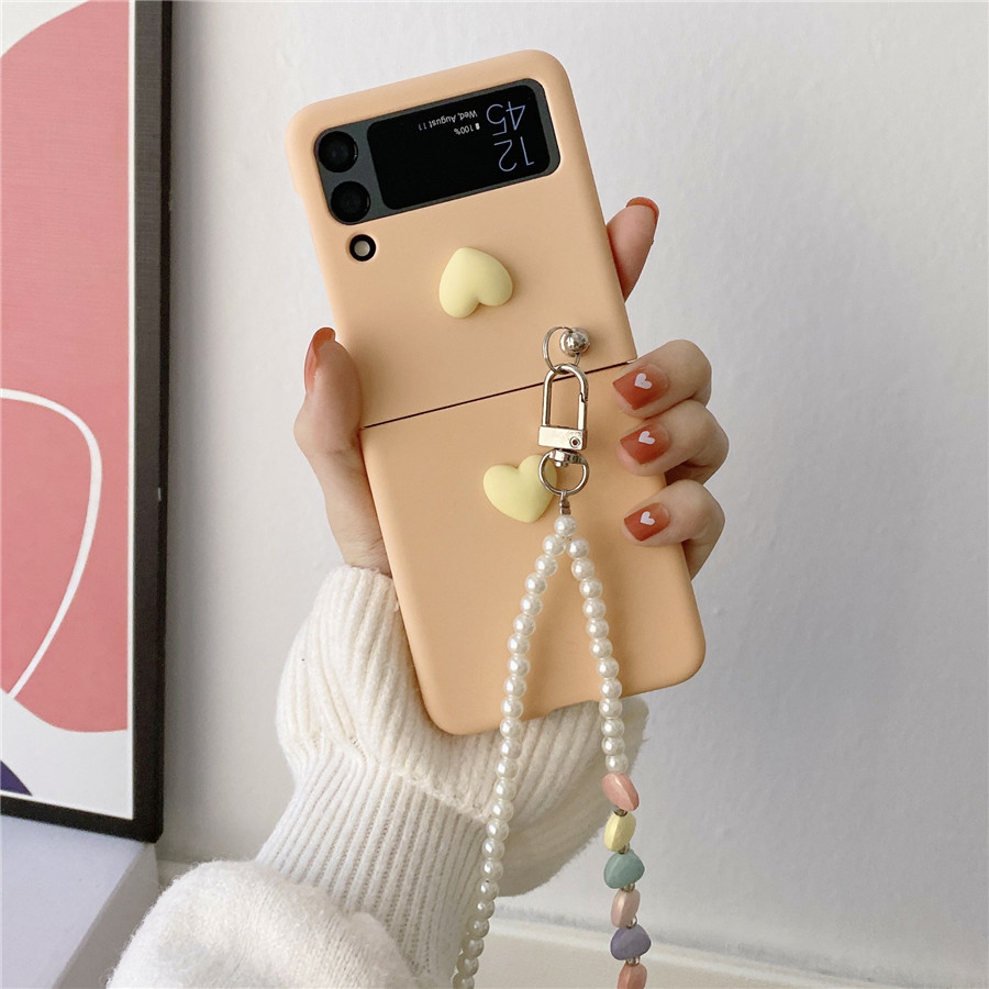 Pastel Heart Galaxy Z Flip Phone Case (6 Colours)
