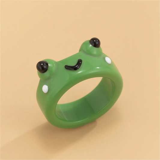 Happy Froggy Ring (4 Colours)