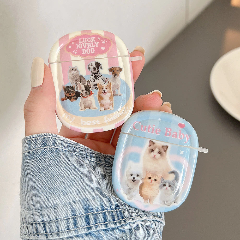 Y2k Kittens and Puppies AirPods Charger Case Covers (2 Designs)