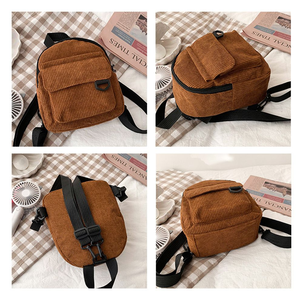 Corduroy Mini Backpack (4 Colours)