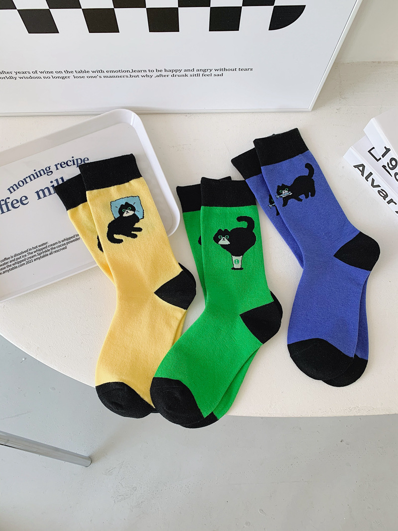 Black Cat Ankle Socks (5 Designs)