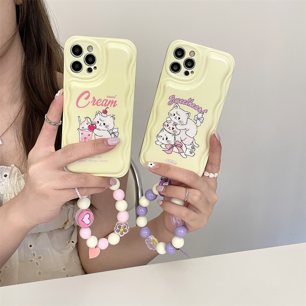 Retro Kitten iPhone Case with Strap (2 Designs)