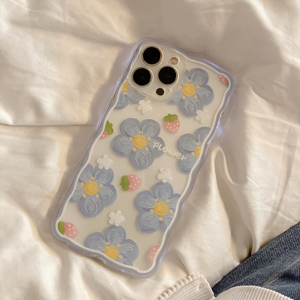 Painted Flower Pattern iPhone Case
